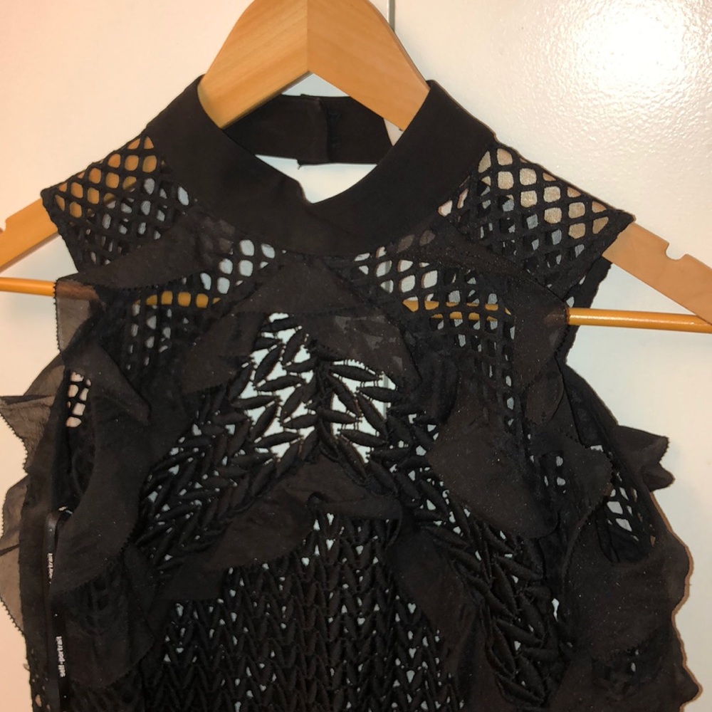 Cold shoulder lace self portrait top